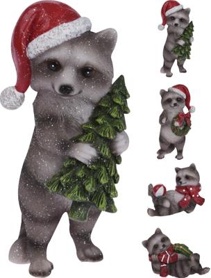 Wasbeer kerst 15cm 4ass Nampook - Nampook