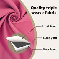 VidaXL Zwart-out gordijnen met ringen 2 pcs felroze 225 x 140 cm - thumbnail