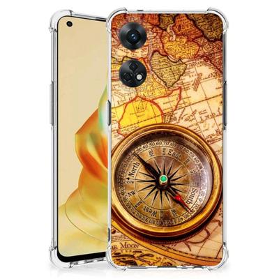 OPPO Reno8 T 4G Telefoonhoesje met valbescherming Kompas OPPO Reno8 T 4G Telefoonhoesje met valbescherming Kompas