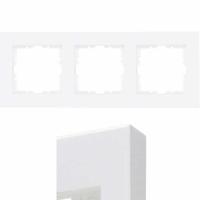 HK07 Pure - Afdekraam 3-voudig, zowel verticaal als horizontaal te plaatsen,glanzend wit RAL9010 - thumbnail