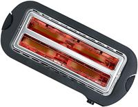 Severin AT2590 Long-Slot Broodrooster 1400W RVS/Zwart - thumbnail