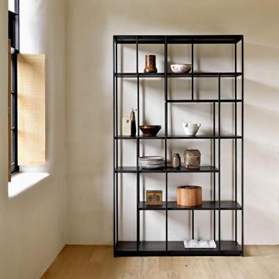 Ethnicraft Wandrek 'Studio' Gevernist Teakhout, 205 x 120cm, kleur Zwart