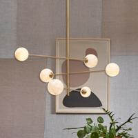 its about RoMi Hanglamp 'Carrara' 6-lamps, Marmerlook, kleur Wit - thumbnail