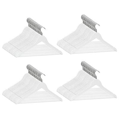 VidaXL 100-delige kledinghangerset anti-slip hardhout wit VidaXL 100-delige kledinghangerset anti-slip hardhout wit