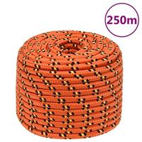 Boottouw 12 mm 250 m polypropyleen oranje - thumbnail