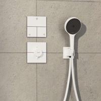 Hansgrohe ShowerSelect Comfort E stopkraan inbouw voor 3 functies, mat wit - thumbnail