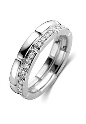 TI SENTO-Milano 12271ZI Ring zilver-zirconia zilverkleurig-wit 5 mm TI SENTO-Milano 12271ZI Ring zilver-zirconia zilverkleurig-wit 5 mm