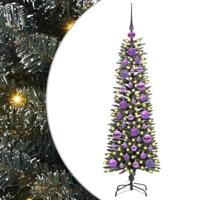 VidaXL Kunstkerstboom met 150 led groen 120 cm pvc en plastic en staal - thumbnail