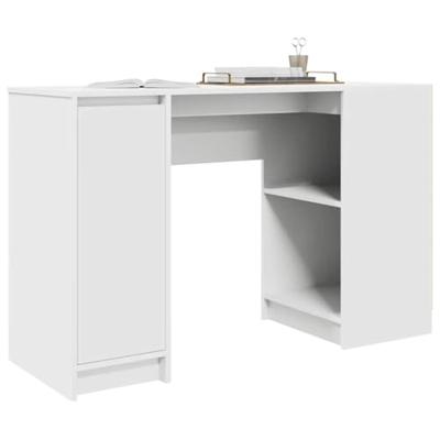 Bureau 120x42x76 cm spaanplaat wit