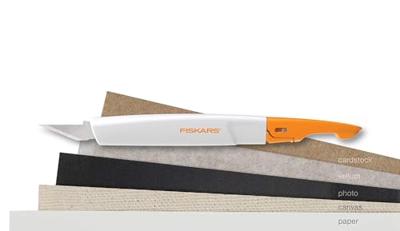 Precisiemes fiskars medium duty 12 mesbladen wit