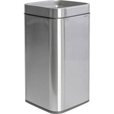 Maul neu 9502594 Afvalbak 25 l RVS (b x h x d) 253 x 504 x 253 mm Zwart, Zilver 1 stuk(s)