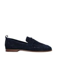 Sacha suède loafers donkerblauw - thumbnail