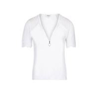 Morgan T-shirt met kant ecru - thumbnail