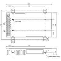 MEAN WELL RSP-200-5 200W 1U Metallic Power Supply Units (200 W, 88-264, 47-63, Active, 8 ms, 85,5%) - thumbnail