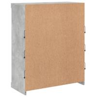 Dressoir met LED-verlichting 81x37x100 cm betongrijs - thumbnail