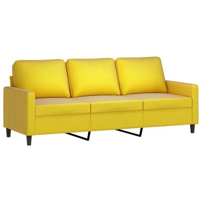 2-delige Loungeset met kussens fluweel geel