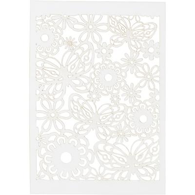 Creativ Company Patroonkarton wit, 10st.