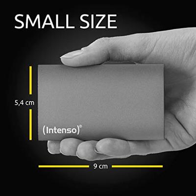 Externe Harde Schijf INTENSO 3823440 256 GB SSD 1.8" USB 3.0 Antraciet - thumbnail