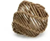 Beeztees aluka speelbal - knaagdier - riet - 9 cm - thumbnail