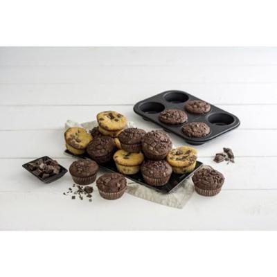 Zenker muffinbakvorm (6) black metallic - thumbnail