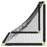 VidaXL Kindervoetbaldoel inklapbaar 90x64x64 cm zwart - thumbnail