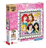 Clementoni legpuzzel Disney Princess meisjes 27 cm roze 61 delig - thumbnail