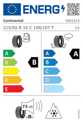 Continental Tires gj 215/65r16 109r conti vancontact 4season