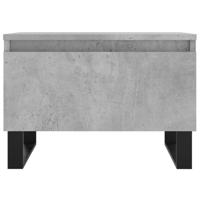 Salontafels 2 st 50x46x35 cm bewerkt hout betongrijs - thumbnail