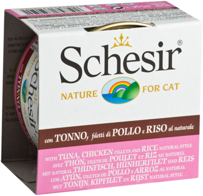 Can nat brine tuna&chicken&rice 85g Schesir Malanico - Malanico Can nat brine tuna&chicken&rice 85g Schesir Malanico - Malanico