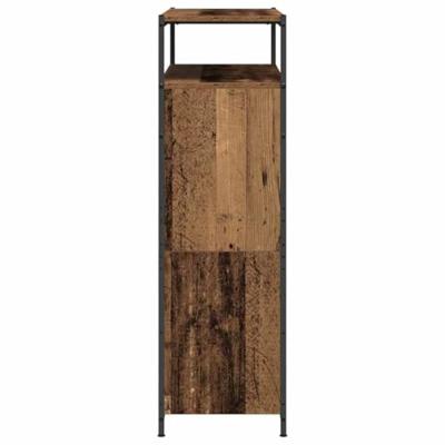 Schoenenkast met plank Oudhout 100 x 34 x 112 cm Bewerkt hout