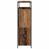 Schoenenkast met plank Oudhout 100 x 34 x 112 cm Bewerkt hout - thumbnail