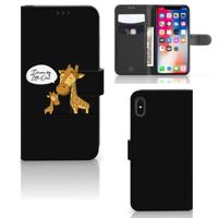 Apple iPhone Xs Max Leuk Hoesje Giraffe - thumbnail