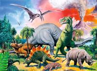 Ravensburger dinosaurus puzzel xxl, 100st - thumbnail