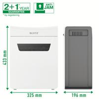 Leitz IQ 8X Protect Premium P4 Papierversnipperaar Cross cut 4 x 40 mm 14 l Aantal bladen (max.): 8 vellen Veiligheidsniveau 4 Ook geschikt voor Nietjes, - thumbnail