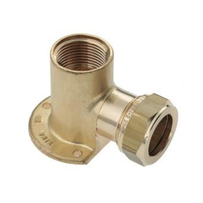 Bonfix knelkoppeling - Muurplaat - binnendraad - 1/2 x 15 mm - Messing