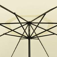 VidaXL Parasol met led-verlichting 400 cm zandkleurig - thumbnail