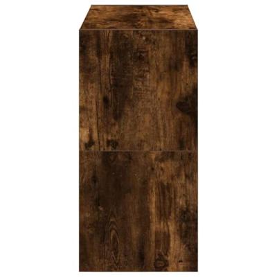 VidaXL Schoenenrekken 2 st stapelbaar 60x30x30,5 cm gerookt eikenkleur