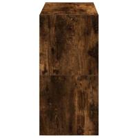 Schoenenrekken 2 st stapelbaar 60x30x30,5 cm gerookt eikenkleur - thumbnail