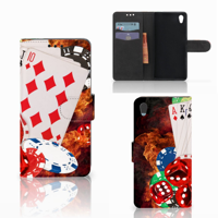 Sony Xperia Z5 | Z5 Dual Wallet Case met Pasjes Casino - thumbnail
