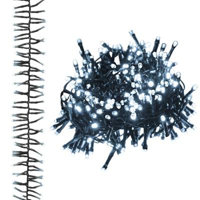 VidaXL Lichtslinger cluster met 400 led's koudwit 7,4 m pvc VidaXL Lichtslinger cluster met 400 led's koudwit 7,4 m pvc
