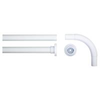 Sealskin hoekdouchegordijnstang 90x90 cm wit - thumbnail