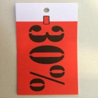 Hangetiket 35x70 mm -30% gesneden 250st - thumbnail