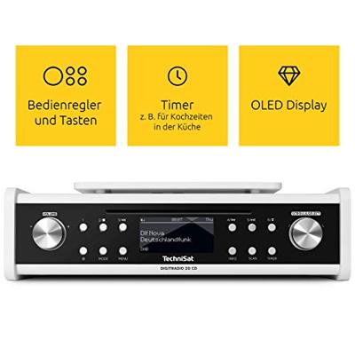 TechniSat DigitRadio 20 CD DAB radio Wit
