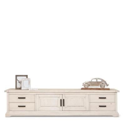 TV dressoir Rosewood (220cm) | Hout | Grenen | Wit TV dressoir Rosewood (220cm) | Hout | Grenen | Wit