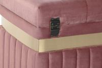 Kruk DKD Home Decor Blauw Groen Oranje Gouden Hout MDF 93 x 47 x 45 cm (3 Stuks) - thumbnail