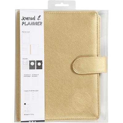 Creativ Company Planner / bulletjournal, afm 19x23,5x4 cm, ringband, goud, 1 stuk