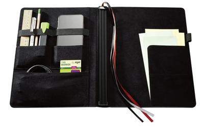 Sigel SI-CF131 Conceptum Flex Business Organiser A5 Zwart/Kunstleer + 3 Schriften - thumbnail