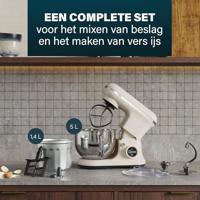 Princess Foodprocessor 1200 W Crème-wit, RVS - thumbnail