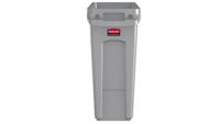 Rubbermaid afvalcontainer Slim Jim, 60 liter, grijs - thumbnail