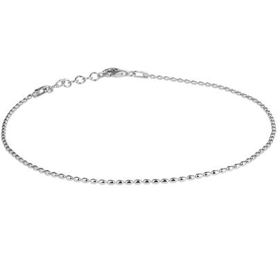 TFT Enkelbandje Bolletjes 1,5 Mm 24 + 2 Cm Zilver Gerhodineerd